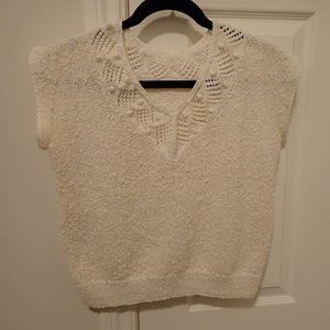 Adorable handknit 80s cottagecore sweater